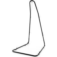 KORVIXA Large Heavy Duty C-stand Hanging Swing Egg Chair in Black | Size: 100 cm