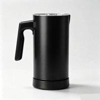 FLAVORA Electric Milk Frother 4-in-1 590ml Large Capacity in Black | Size: 100 cm x 15 cm