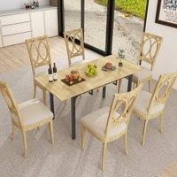 EONLION Wooden Extendable Dining Table Space Saving in Brown | Size: 100 cm