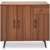 Kelvenix Kitchen Sideboard Storage Cabinet in Brown