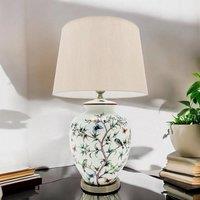 Minster Table Lamp & Shade - Ceramic - L35 x W28 x H51 cm - White