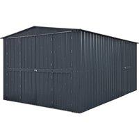 Mercia 10 x 15 Feet Globel Dual Door Workshop Garage - Steel/Metal - Grey
