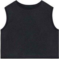 Native Spirit Women's Faded Cropped Tank Top in Grey | Size: Small