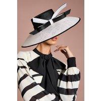 Coast Women's Lisa Tan Bow Detail Wide Brim Hat in Mono