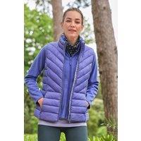 WoolOvers Women's Glen Puffer Gilet in Purple | Size: 16