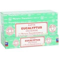 Satya Eucalyptus Incense Sticks (Pack of 12) in Green