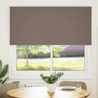 Berkfield Home Roller Blind Blackout Coffee 165x130 cm Fabric Width 161.6 cm Polyester in Brown