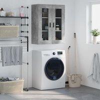 Berkfield Home Wall Mounted Cabinet Concrete Grey 69.5x34x90 cm