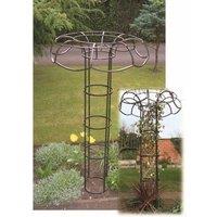 Poppyforge Tuteur (Large) Plant Support - Steel - L109.2 x W109.2 x H195.6 cm in Black