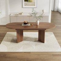 Matteo Walnut Oval Extendable Dining Table - 4-6 Seater