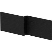 Balterley Reversible Bath Panel Woodgrain Charcoal Black 1700mm