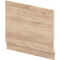 Balterley 700mm Straight Bath End Panel & Plinth - Bleached Oak in Brown