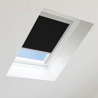 Bloc Blinds Blackout Blind for Velux Roof Window - Black in Silver | Size: C02