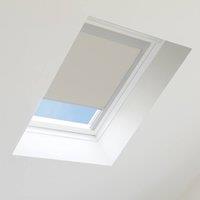 Bloc Blinds Blackout Blind for Velux Roof Window - Light Grey in Silver | Size: C04