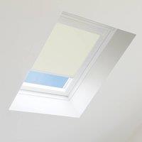 Bloc Blinds Blackout Blind for Velux Roof Window - Cream in White | Size: C02