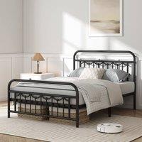 MCC Direct Metal Bed frame Black Metal Frame with head and footboard Frankie | Size: Single