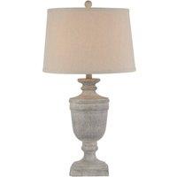 KDMD Ossia Linen Shade Table Lamp for Elegant Interior Decor in Grey
