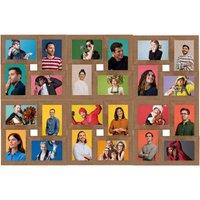 Berkfield Home Collage Photo Frame for 24x(13x18 cm) Picture Light Brown MDF | Size: 13x18 cm