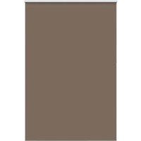 Berkfield Home Roller Blind Blackout Marine 150x210 cm Fabric Width 146.6 cm Pol in Brown