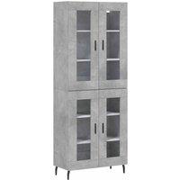 Berkfield Home Highboard Concrete Grey 69.5x34x180 cm Engineered Wood