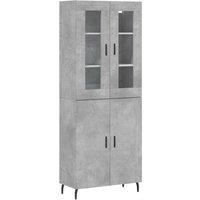 Berkfield Home Highboard Concrete Grey 69.5x34x180 cm Engineered Wood