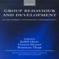 Oxford University Press Group Behaviour & Development: Is the Market Destroying