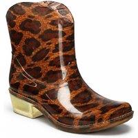 Spot On Women's Western Style Ankle Wellington Boots in Tan | Size: 4