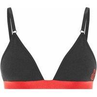 Nicce Women's Adjustable Straps Black/Red Heart Triangle Bralette in Black | Size: Medium
