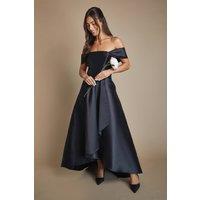 Coast Women's Bardot Twill Waterfall Bridesmaid Dress in Black | Size: 10
