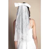 Coast Women's Happily Ever After Swan Veil With Bow in Ivory