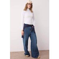 WOVCOR Women's Fitted Stand Collar Long Sleeve Ribbed Knit Blouse in White | Size: Medium