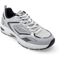 STYLEWISE Women's RetroFlex Lightweight Mesh Dad Trainer in Grey | Size: 4