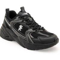 STYLEWISE Women's ShadowEdge Lightweight Mesh Dad Trainer in Black | Size: 6
