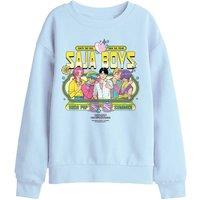 KPop Demon Hunters Sajas Summer Festival Poster Kids Sweatshirt, Light in Light Blue | Size: 12-13 Years