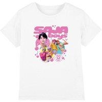 KPop Demon Hunters Sajas Bubbles Kids T-Shirt, White | Size: 9-11 Years