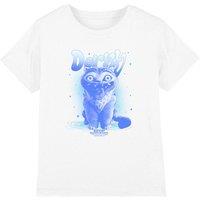 KPop Demon Hunters Derpy Airbrush Kids T-Shirt, White | Size: 5-6 Years