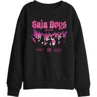 KPop Demon Hunters Sajas Gwima Poster Kids Sweatshirt, Black | Size: 7-8 Years