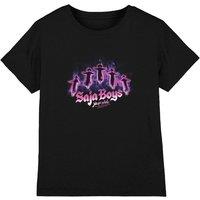 KPop Demon Hunters Sajas Floating Kids T-Shirt, Black | Size: 5-6 Years