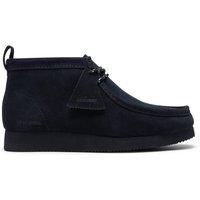 Clarks Men's Walla Boot Lite Ink Suede Ankle Boots, Wallabee, Lace Up in Blue | Size: 7-Standard Fit