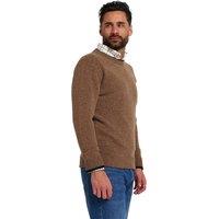 Jack Pyke Men's Knitted Lambswool Crew Neck Jumper in Brown | Size: 2XL