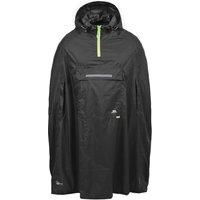 Trespass Men's Qikpac Hooded Waterproof Packaway Poncho in Black | Size: XL