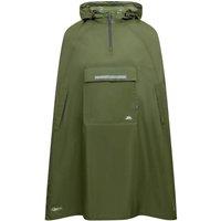 Trespass Men's Qikpac Hooded Waterproof Packaway Poncho in Dark Green | Size: XL