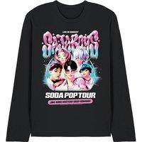 Netflix Kpop Demon Hunters Sajas Soda Pop Tour Bubbles Long Sleeve T-Shirt, Bl in Black | Size: Large