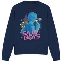 Netflix Kpop Demon Hunters Sajas Soda Pop Mystery Sweatshirt, Navy | Size: Medium