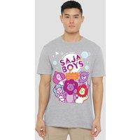 Netflix Kpop Demon Hunters Sajas Soda Pop Mascots T-Shirt, Athletic Heather in Grey | Size: 3XL