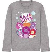 Netflix Kpop Demon Hunters Sajas Soda Pop Mascots Long Sleeve T-Shirt, Athleti in Grey | Size: Large