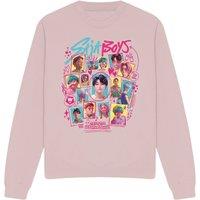 Netflix Kpop Demon Hunters Sajas Soda Pop Doodles Sweatshirt, Pink | Size: Small