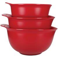 KitchenAid 3pc Nesting Mixing Bowl Set - Empire Red