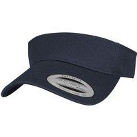 Flexfit by Yupoong Curved Visor Cap in Navy