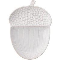 Country Living Acorn Serving Plate in White